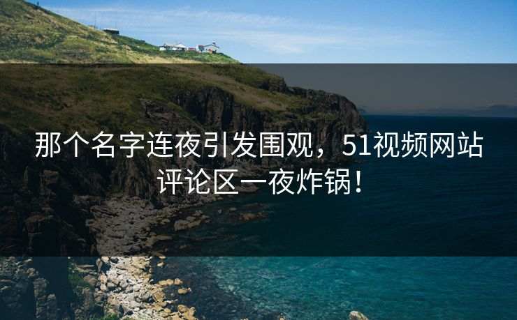 那个名字连夜引发围观，51视频网站评论区一夜炸锅！